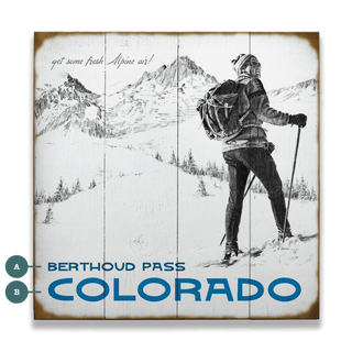 Get Some Fresh Alpine Air - Wood & Metal Wall Art