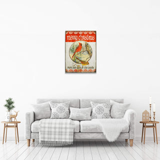 Merry Christmas Cardinals - Wood & Metal Wall Art Meissenburg Designs