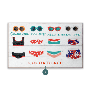 Sometimes You Just Need a Beach Day - Wood & Metal Wall Art