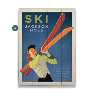 Ski Your Mountain - Wood & Metal Wall Art