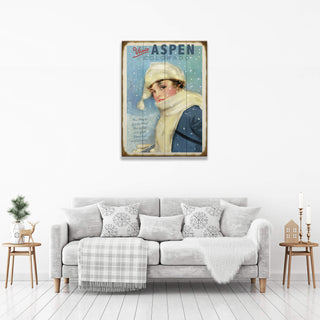 Frost-Kissed Muse - Wood & Metal Wall Art Wood & Metal Wall Art Meissenburg Designs