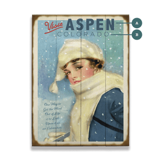 Frost-Kissed Muse - Wood & Metal Wall Art Wood & Metal Wall Art Meissenburg Designs Wood 17" x 23"