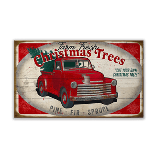 Christmas Tree Truck: Generic - Wood & Metal Wall Art Meissenburg Designs