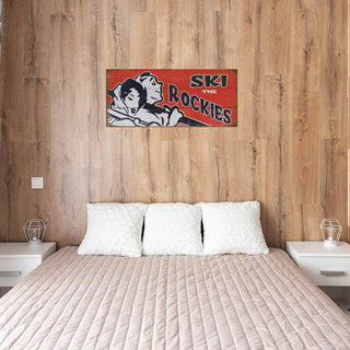 Ski the Rockies - Wood & Metal Wall Art