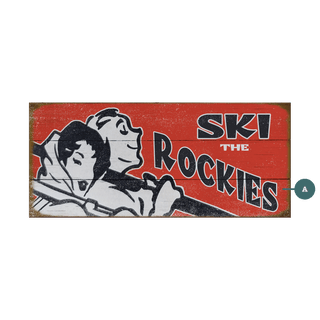 Ski the Rockies - Wood & Metal Wall Art