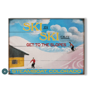 Ski In Ski Out - Wood & Metal Wall Art