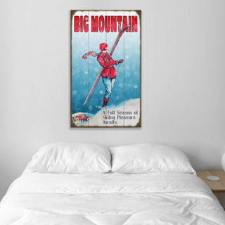 Full Season of Skiing - Wood & Metal Wall Art