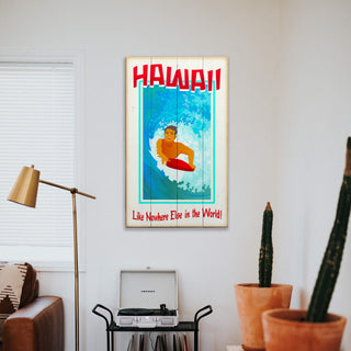 Surf Poster: Like Nowhere Else - Wood & Metal Wall Art Meissenburg Designs