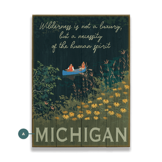 Wilderness is Not a Luxury - Wood & Metal Wall Art Meissenburg Designs