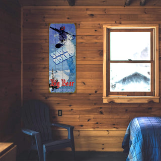 Soaring Over the Summit Snowboard - Wood & Metal Wall Art