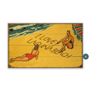 I Love the Beach - Wood & Metal Wall Art Wood Meissenburg Designs