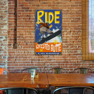 Ride Snowboard - Wood & Metal Wall Art Meissenburg Designs