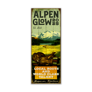 Horses & Hospitality: Alpenglow Festival - Wood & Metal Wall Art Alpenglow Festival