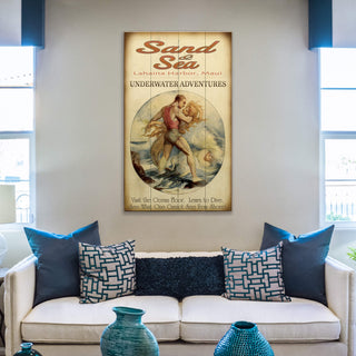 Sand & Sea Underwater Adventures - Wood & Metal Wall Art