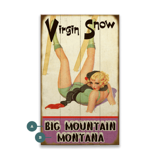 Virgin Snow - Wood & Metal Wall Art Wood Meissenburg Designs