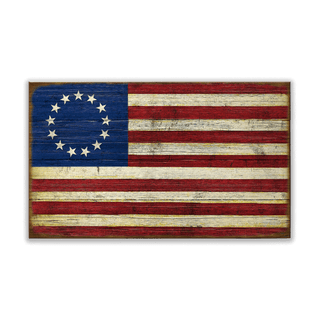 USA Flag: Betsy Ross Edition - Wood & Metal Wall Art Meissenburg Designs