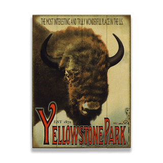 Yellowstone Bison Wildlife Design - Wood & Metal Wall Art Meissenburg Designs