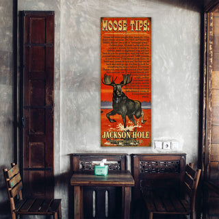 Tips For Moose Safety - Wood & Metal Wall Art