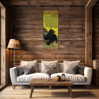 Tips For Black Bear Safety - Wood & Metal Wall Art