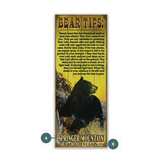Tips For Black Bear Safety - Wood & Metal Wall Art