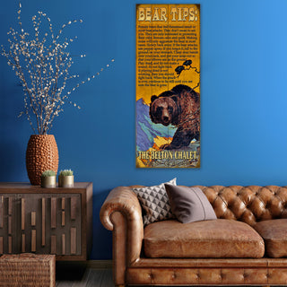 Tips For Grizzly Safety - Wood & Metal Wall Art