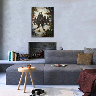 No Generation Gap on a Powder Day - Wood & Metal Wall Art