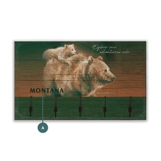 Mama Bear and Cub Coatrack