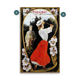 Vintage Golf Day - Wood & Metal Wall Art Wood Old Sport Gallery