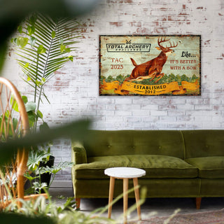 TAC Hunt Club Deer - Wood & Metal Wall Art Total Archery Challenge