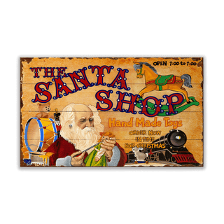 The Santa Shop: Hand Made Toys - Wood & Metal Wall Art