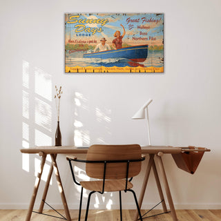 Sunny Days Lodge - Wood & Metal Wall Art Wood & Metal Wall Art Out West Design