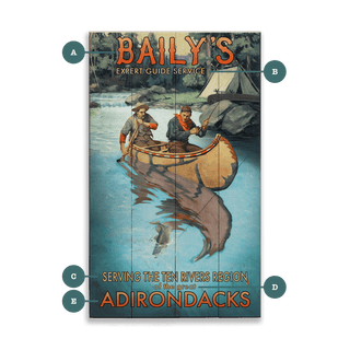 Baily's Guide Service: Smooth Finish - Wood & Metal Wall Art Out West Design