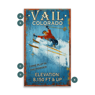 Come Play in the Powder: Clean - Wood & Metal Wall Art