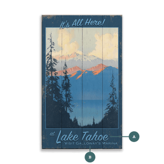 Alpine Lake View - Wood & Metal Wall Art Wood by Out West Design