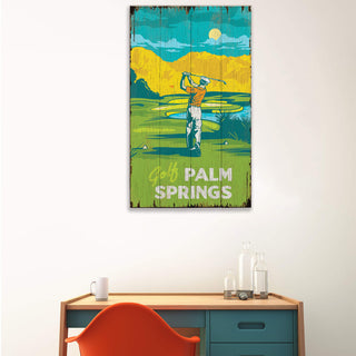 Palm Springs Gold: Distressed Finish - Wood & Metal Wall Art Out West Design