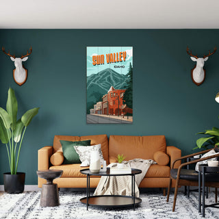 Sun Valley & Bald Mountain: Smooth Finish - Wood & Metal Wall Art Out West Design