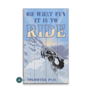 Oh What Fun It Is To Ride - Wood & Metal Wall Art