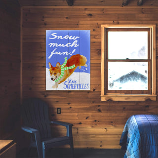 Snow Much Fun!  - Wood & Metal Wall Art