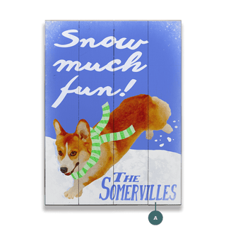 Snow Much Fun!  - Wood & Metal Wall Art