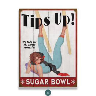 Tips Up! - Wood & Metal Wall Art