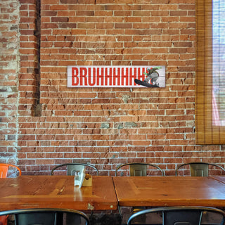 Bruh Snowboarder - Wood & Metal Wall Art