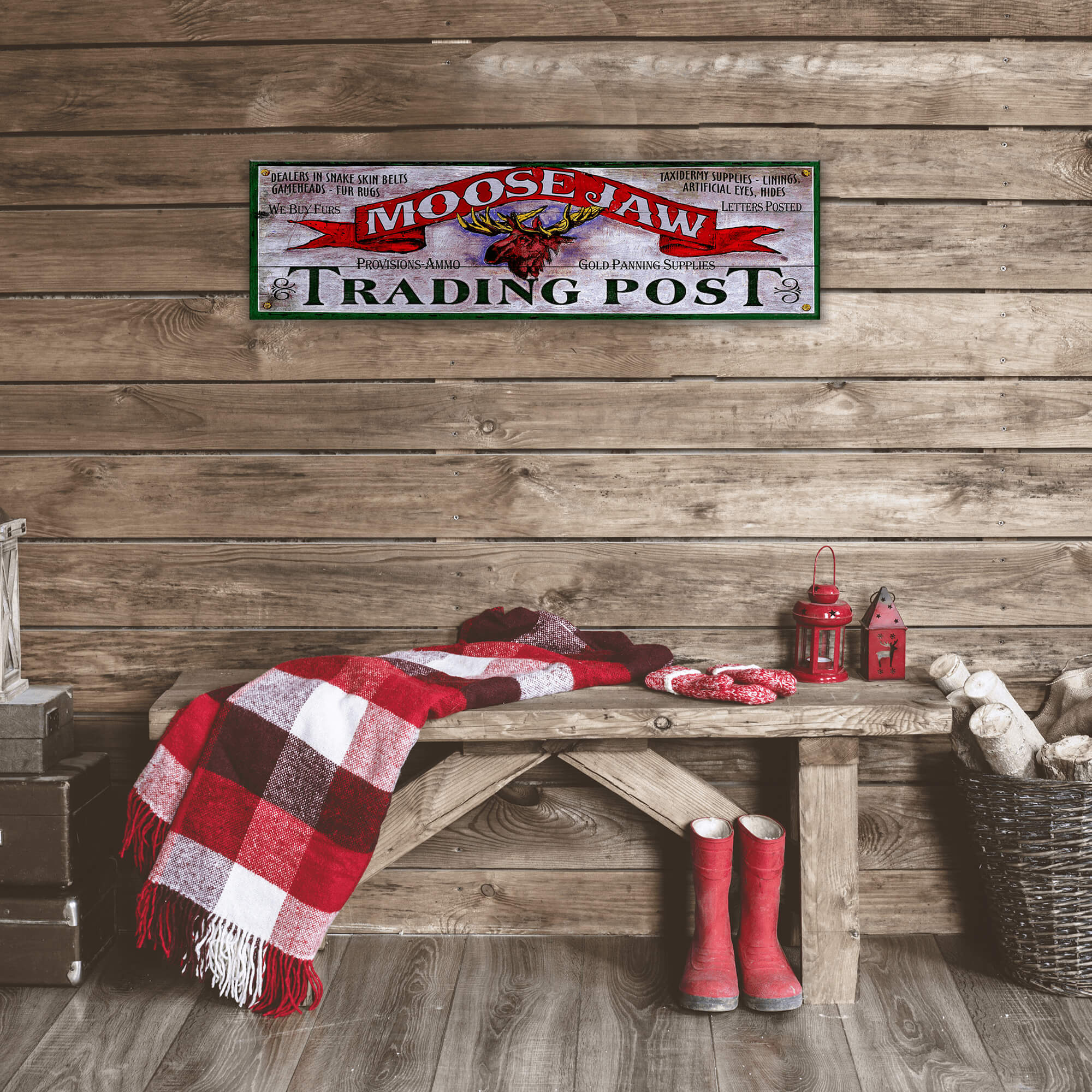 Moose Jaw Trading Post - Wood & Metal Wall Art – Old Wood Signs