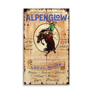 Old Settlers Days Rodeo: Alpenglow Festival - Wood & Metal Wall Art Alpenglow Festival