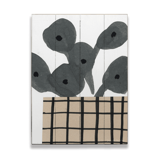 Houseplant Grid Collage no. 2 - Wood & Metal Wall Art