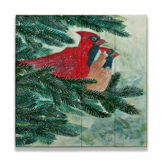 Cardinals - Wood & Metal Wall Art Shelle Lindholm