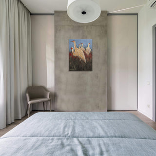 Group of Cranes - Wood & Metal Wall Art Shelle Lindholm