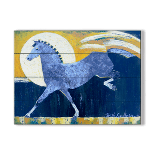 Hunt Beneath the Moon - Wood & Metal Wall Art
