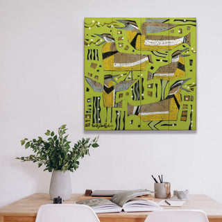 Meadow Larky - Wood & Metal Wall Art