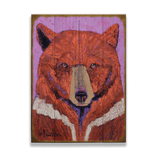 Monarch Bear - Wood & Metal Wall Art Shelle Lindholm