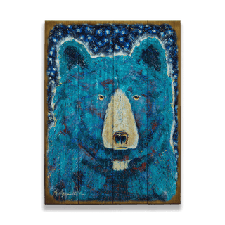 Moon Bear - Wood & Metal Wall Art Shelle Lindholm